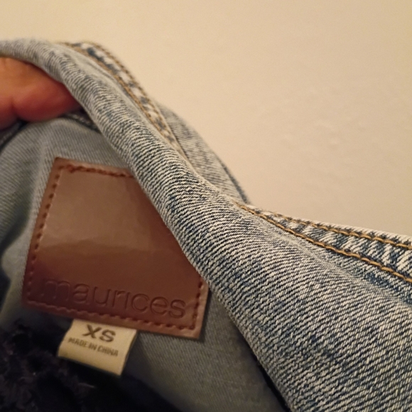 Maurices Light Blue Denim Jacket with Belt - Picture 4 of 6